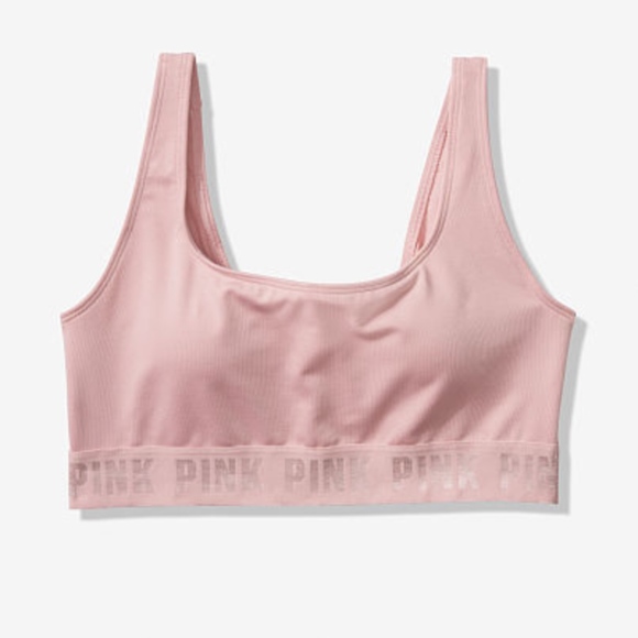 baby pink sports bra
